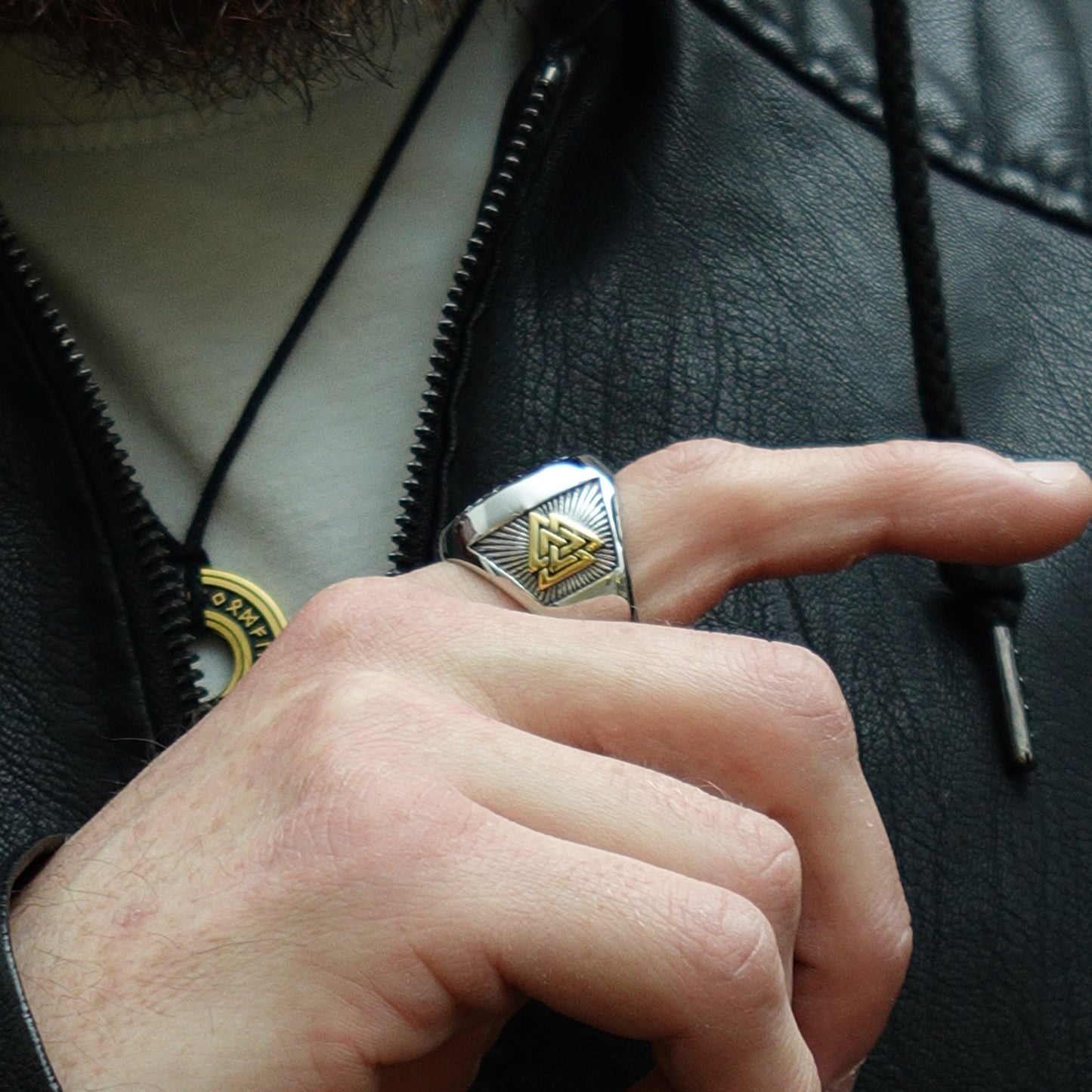 Anillo Sello Valknut