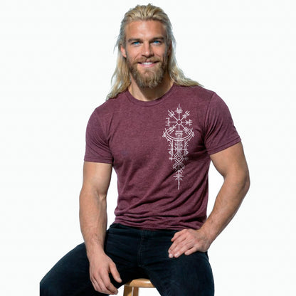 Remera Vegvisir Bordeaux