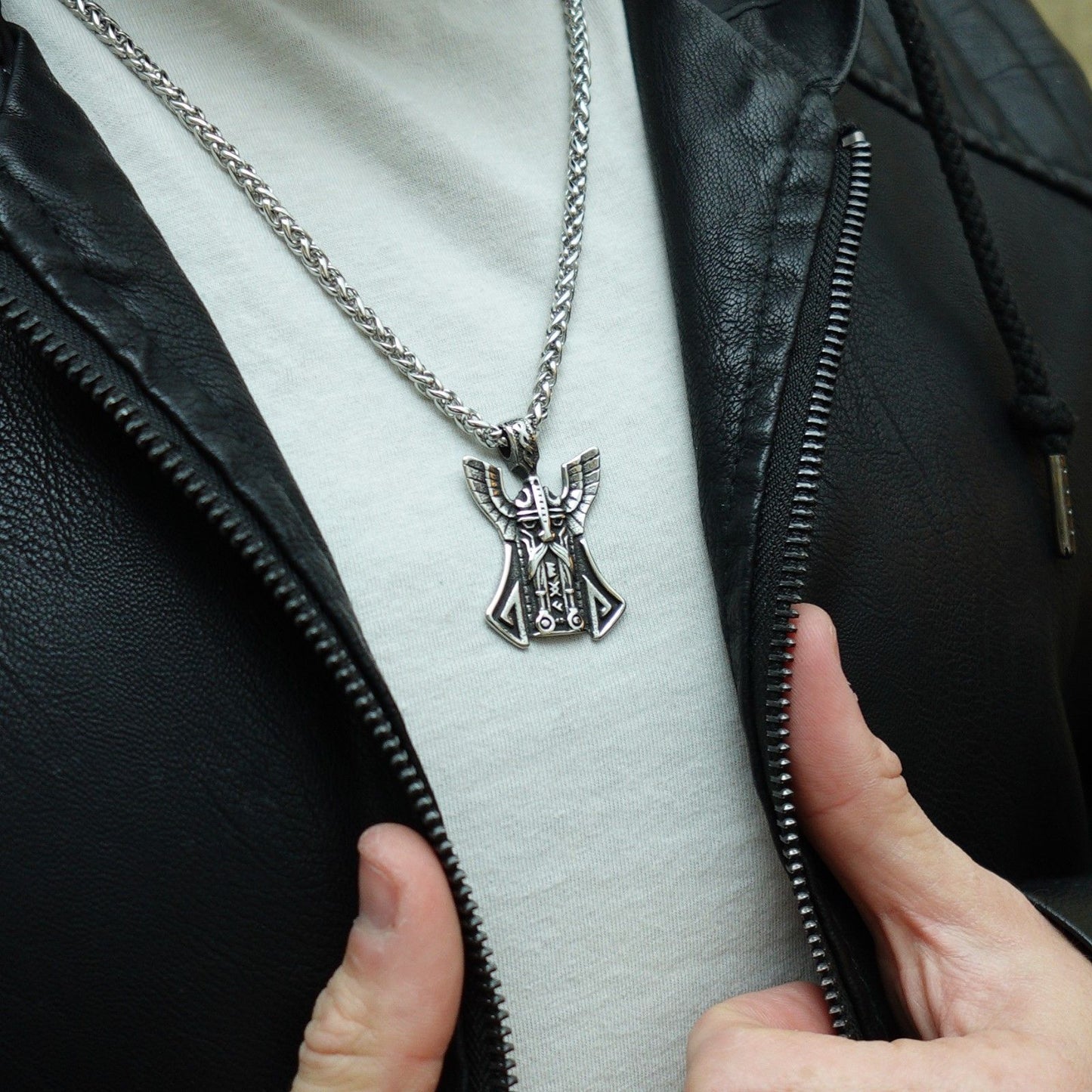 Collar Padre de Dioses Plateado