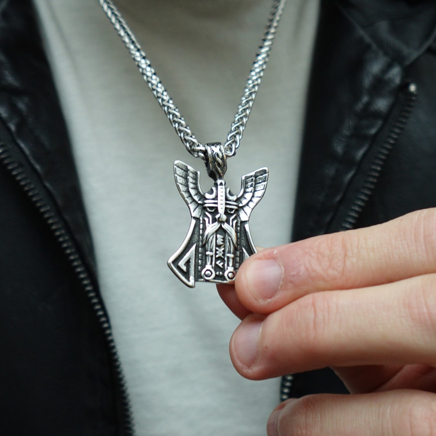 Collar Padre de Dioses Plateado