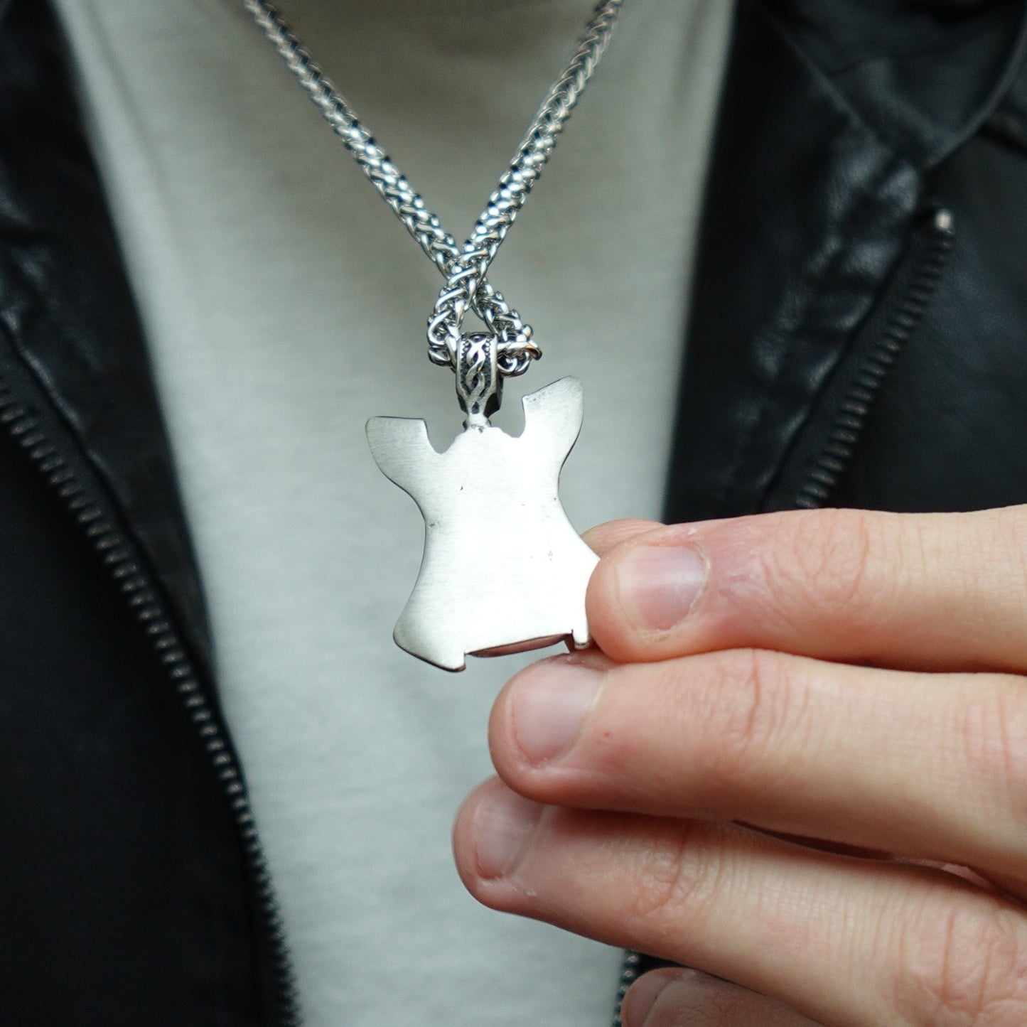 Collar Padre de Dioses Plateado