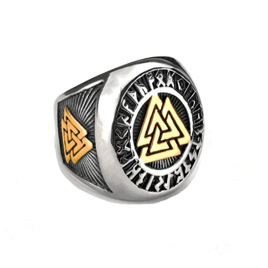 Anillo Sello Valknut