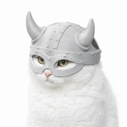 Casco vikingo para gatos