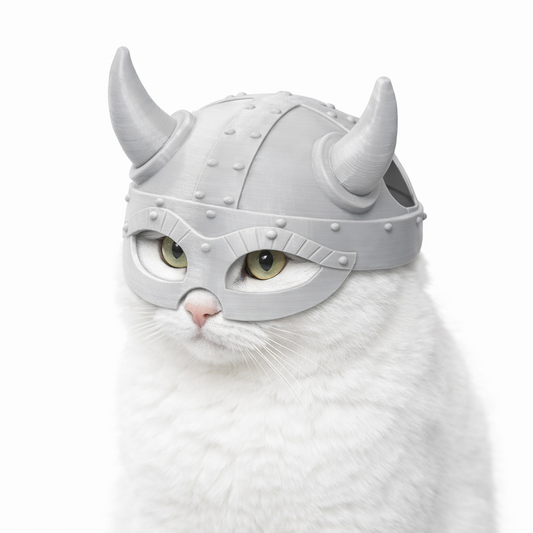 Casco vikingo para gatos